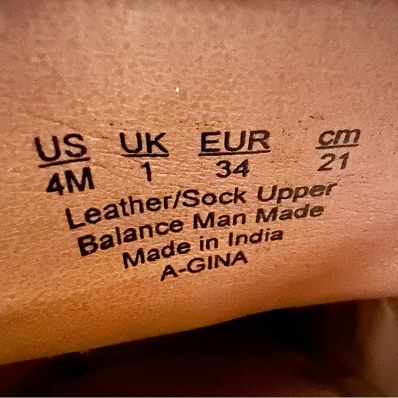 SARTO by Franco Sarto Orange Suede Loafers – Size 4M (EU 34) - Picture 7 of 8